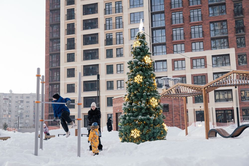 Уличная елка каркасная "Уральская сосна" (Леска) от 4 до 30 м
