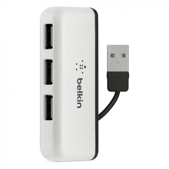 Разветвитель Belkin 4xUSB встроенный кабель USB папа (F4U021bt)