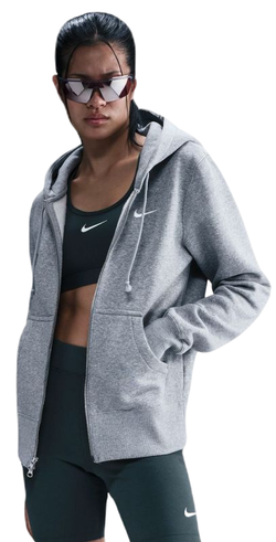 Женская теннисная куртка Nike Sportswear Phoenix Fleece - dark grey heather/sail
