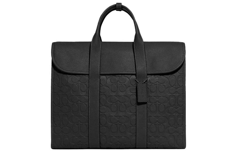 COACH Gotham Leather Handbag, Crossbody Bag, Briefcase Large Men"s Black