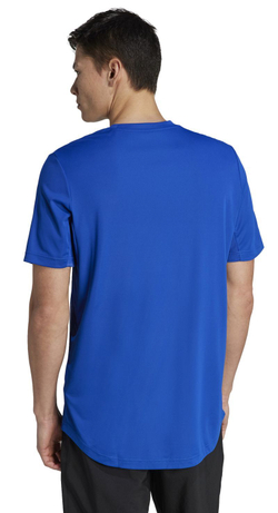 Теннисная футболка Adidas Club 3-Stripes T-Shirt - Blue