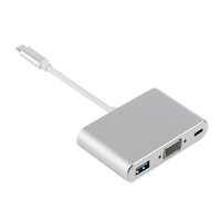 Конвертер TYPE-C - гнездо USB 3.0/VGA/TYPE-C Орбита OT-AVW55