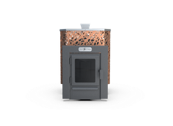 Банная печь Душа- 15 Сетка Леопард Закрытая Каменка стекло 8мм