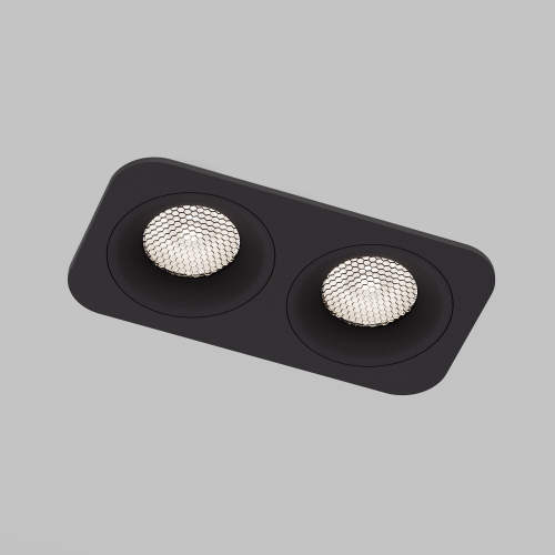 Встраиваемый светодиодный светильник Elektrostandard Tetro 15277/LED 20W 4000K черный