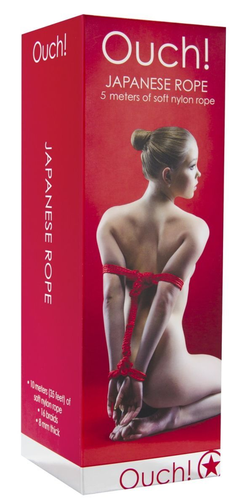 Красная веревка для связывания Japanese Rope - 5 м. (Цвет: красный)