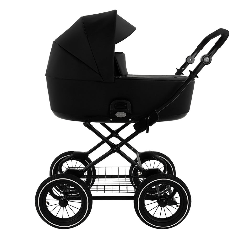 Коляска 2 в 1 ROAN BASS NEXT 2 в1 CLASSIC d12 leather Black