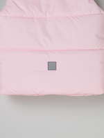 Жилет утепленный с капюшоном "Нежно-розовый"