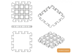 Резиновая плитка EcoStep Puzzle