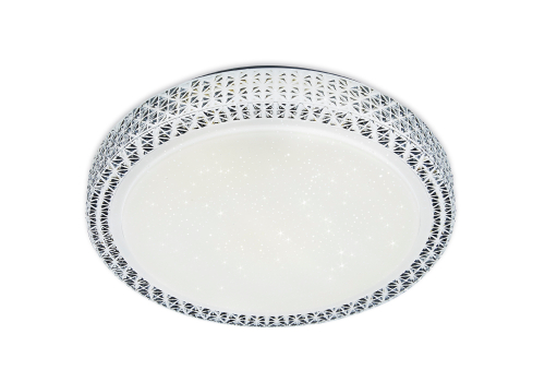 Потолочный светодиодный светильник с пультом FF86 WH белый 72W D500*70 (ПДУ ИК)