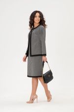 Костюм-двойка Марлен Serenada серо-черный (Акция)