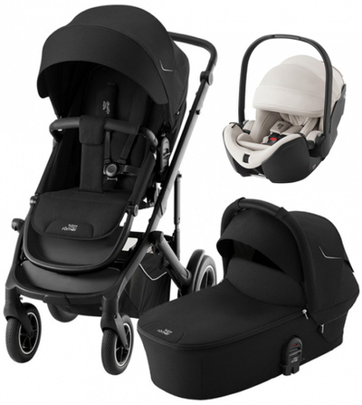 Коляска 3 в 1 Britax Roemer Smile 5Z и автокресло Baby-Safe PRO LUX Soft Taupe Space Black