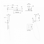 Душевая система ABBER Daheim AF8251SP скрытого монтажа без излива, термостат, сатин