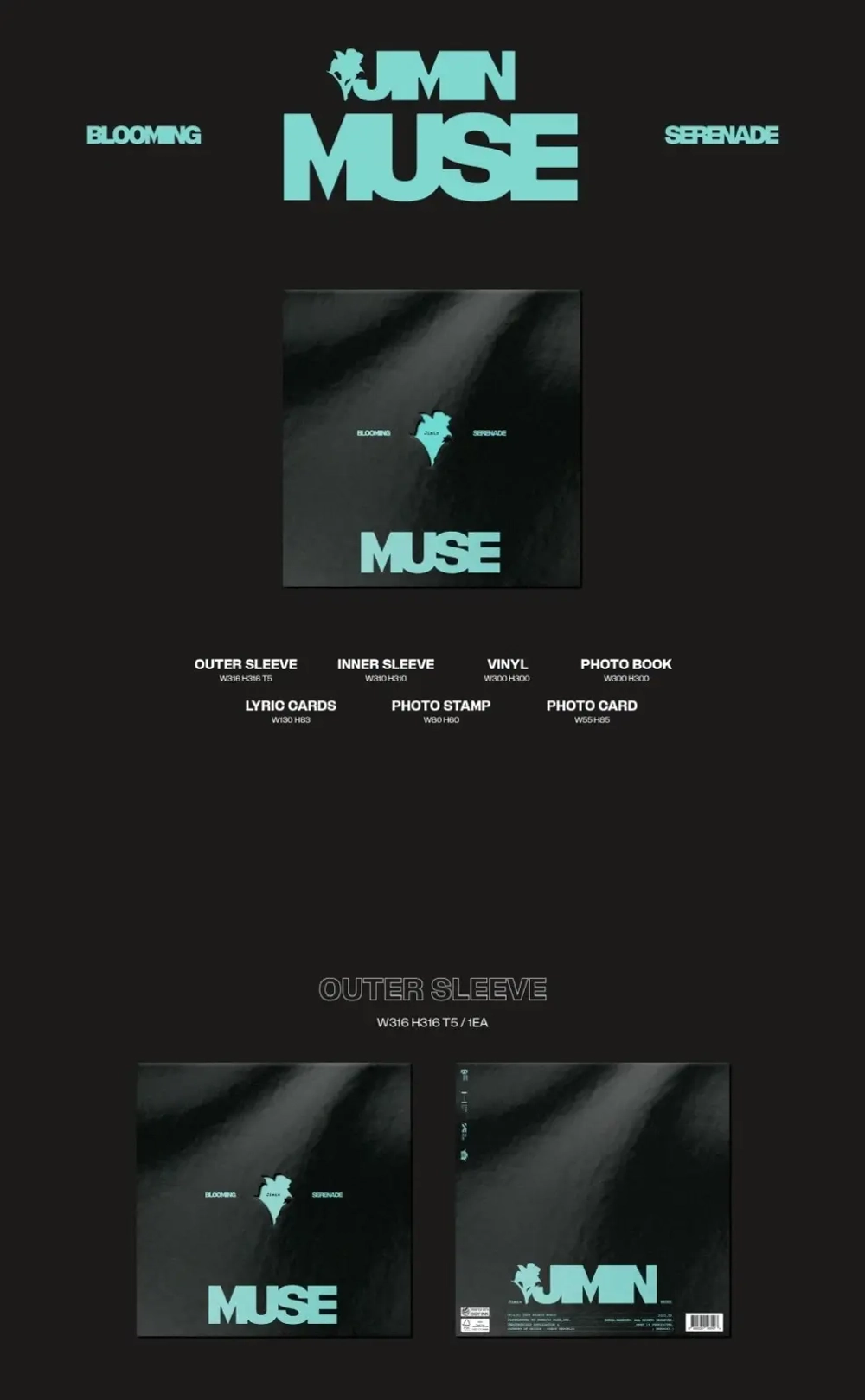 Альбом JIMIN BTS - MUSE [LP ver.]