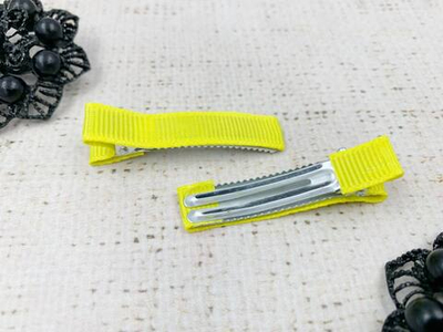 Заготовка для заколки, L 5 см, жёлтый