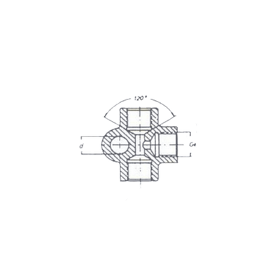Адаптер для тормозной трубки F-F 10x1 (тип 11)