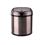 Ведро для мусора сенсорное, круглое, нерж, внутр ведро, Foodatlas JAH-9110, 6 л (золотой)