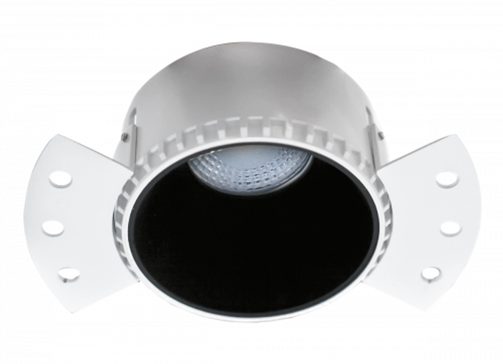 Встраиваемый светодиодный светильник под сменную лампу,  черный