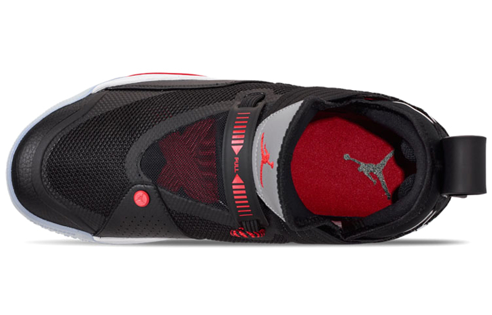 Air Jordan 33 SE Black Cement Anti-Skate Mid-Skate Help Basketball Shoes Black Cement