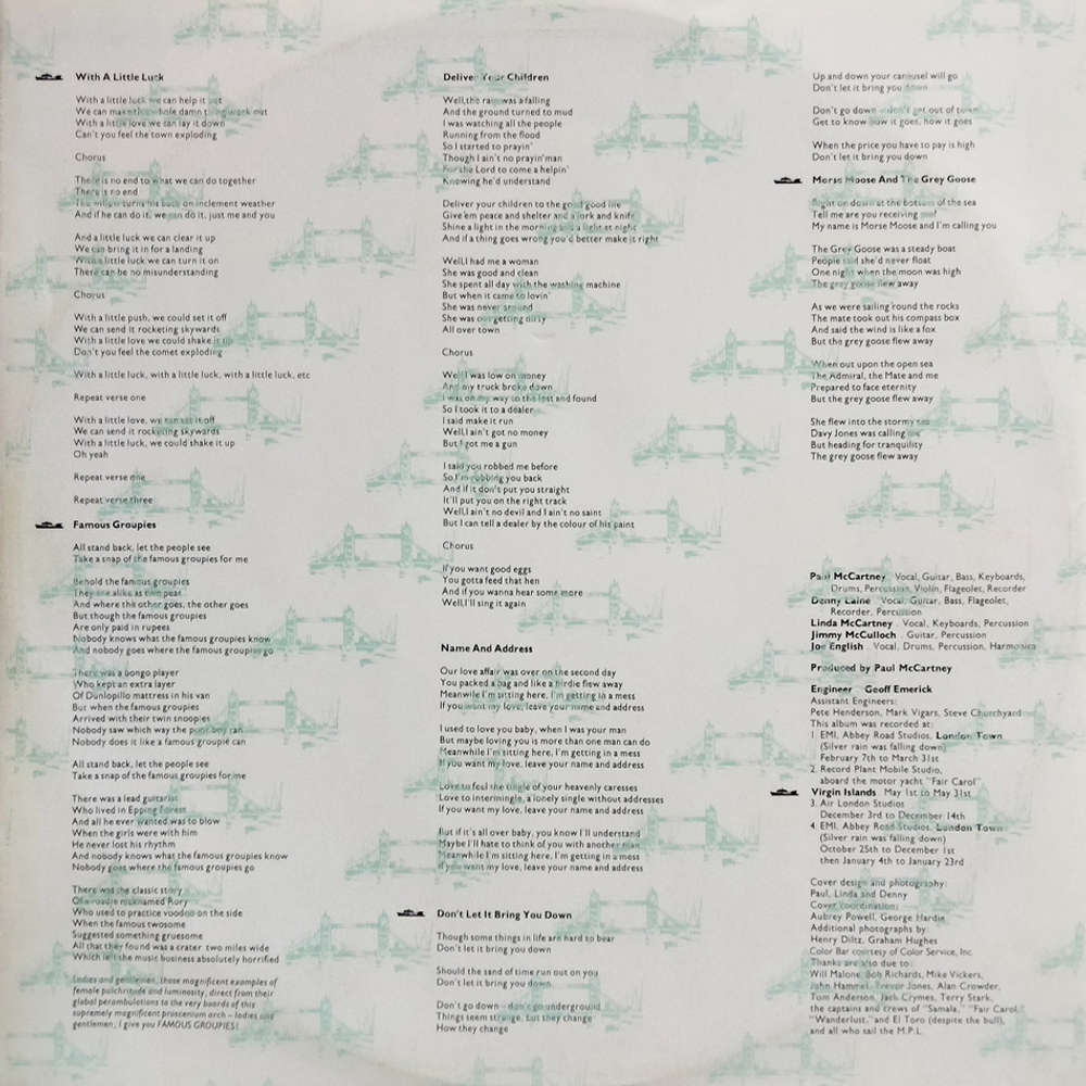 Wings / London Town (LP)