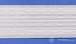 Шторная лента Bandex LIMBO 1:2.0 P3, групповые складки, цвет белый (ширина 70 mm)