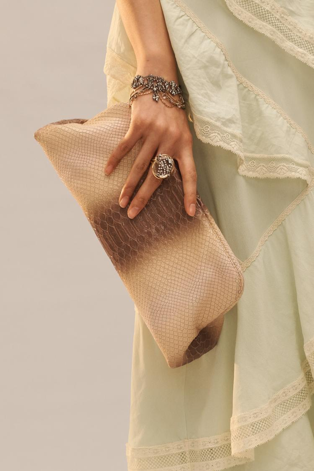 ZARA БЛЕСТЯЩЕЕ КОЛЬЦО - LIMITED EDITION, ЗОЛОТОЙ/СЕРЕБРЯНЫЙ