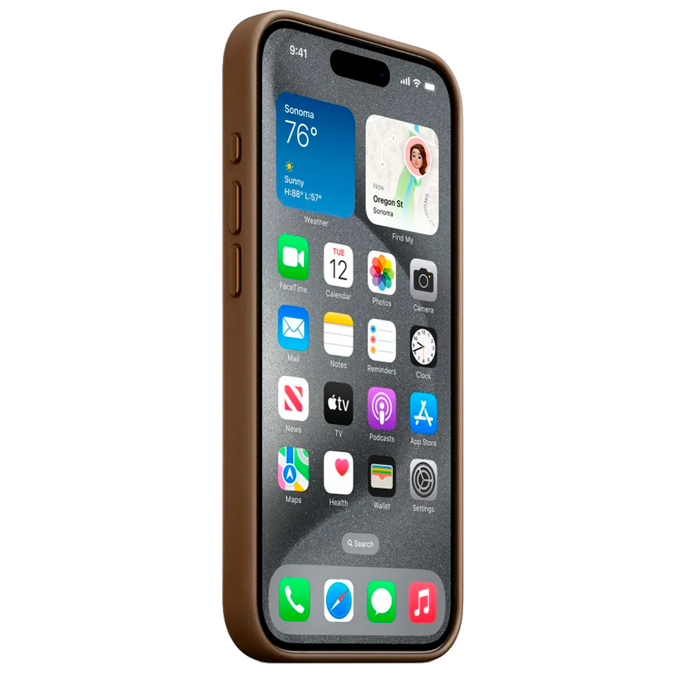 Тканевый чехол с поддержкой MagSafe Apple FineWoven Case для iPhone 15 Pro Max, Taupe (Светло-бежевый)