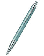 Шариковая ручка Parker IM Premium K318  Blue Grey CT, стержень: M, цвет чернил: blue, в подарочной упаковке.