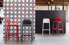 Барный стул Faro красный