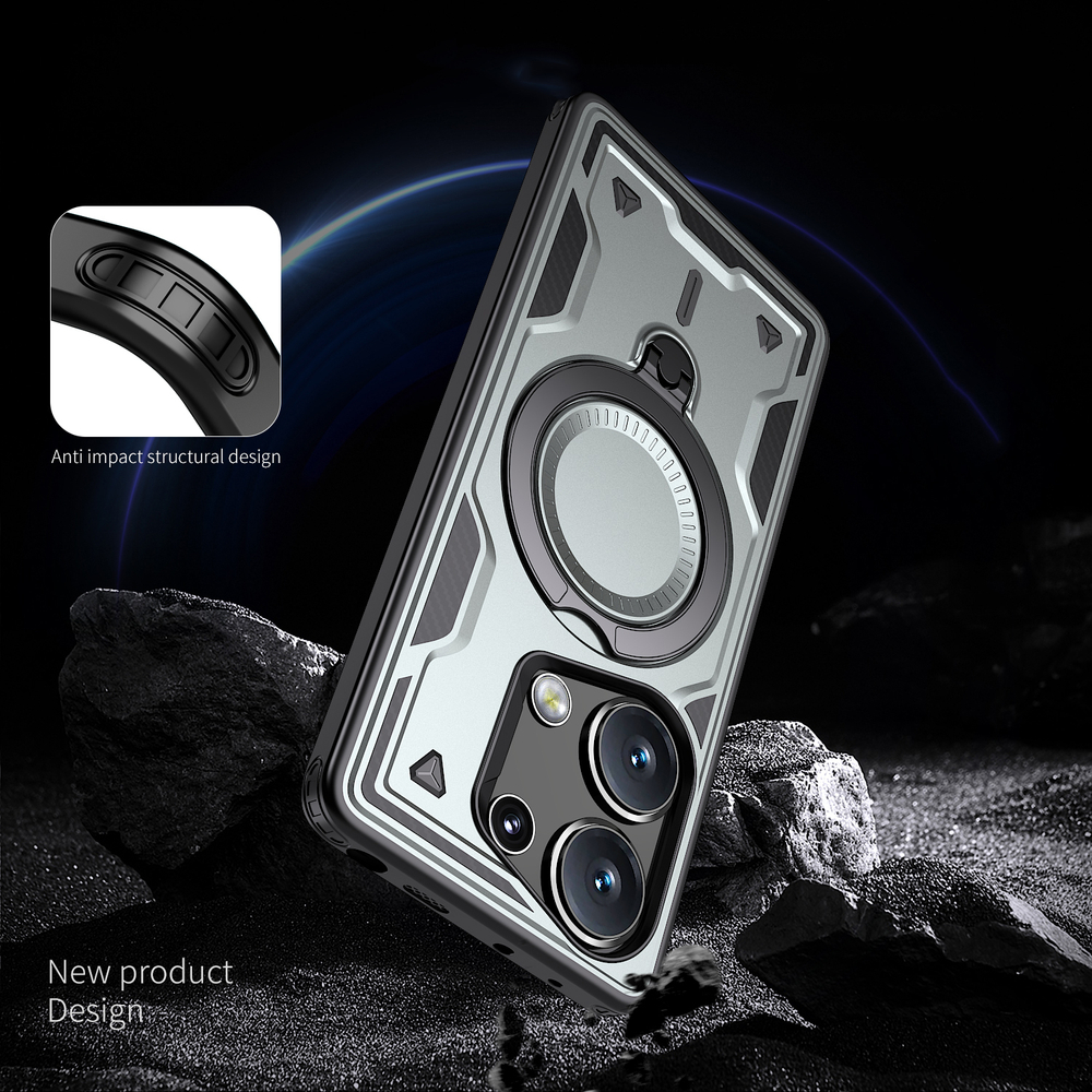 Чехол Magneto Case с кольцом для Poco M6 Pro 4G