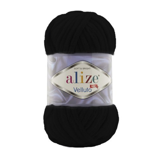 ALIZE "VELLUTO", 60 чёрный