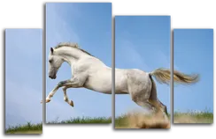 Модульная картина "Лошадь в прыжке"