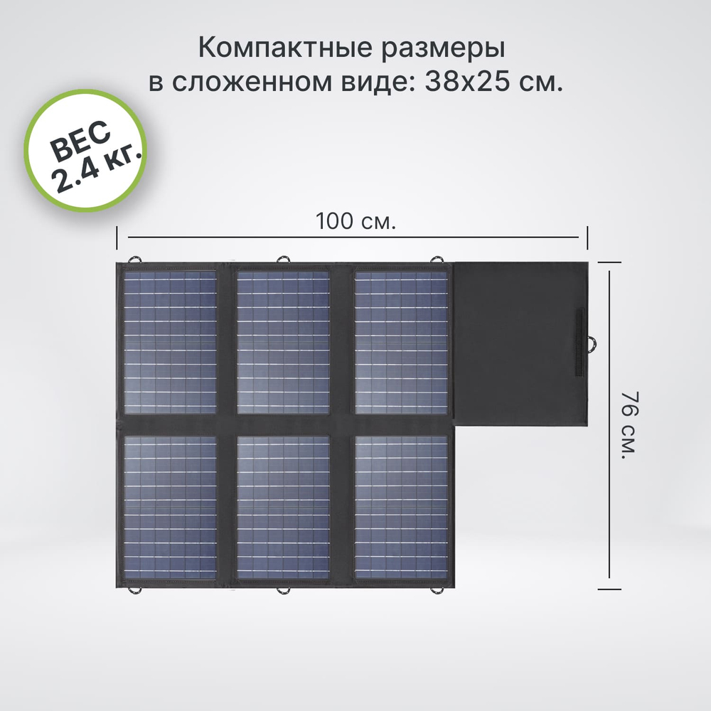 Портативная солнечная панель Allpowers 60 Вт (Q0109)
