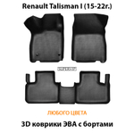 Автомобильные коврики ЭВА с бортами для Renault Talisman I (15-22г.)