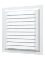 Решетка вен. с сеткой 200*200 метал. белый 2020МЭ