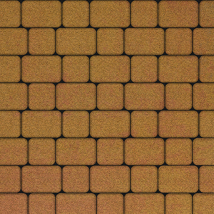 Тротуарная плитка КЛАССИКО - Листопад гранит Сахара, комплект из 2 видов плит