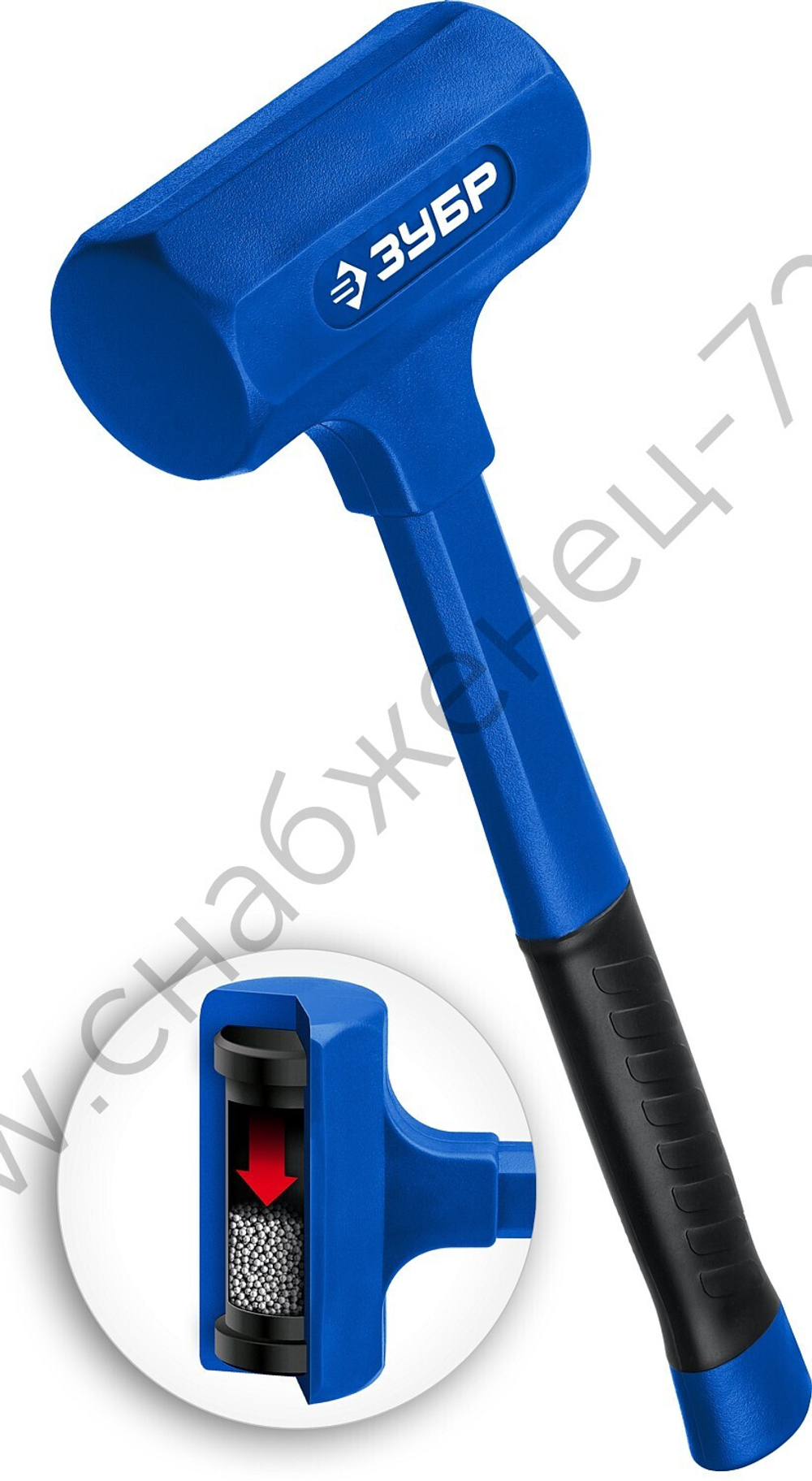 ЗУБР БМО 60 мм, 1800 г, Безынерционный молоток (2049-1800)