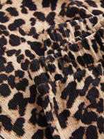 Брюки широкие для девочки Next B83-276, Бежевый, Черный