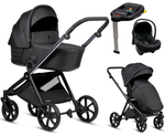 Детская коляска Tutis Mio 3 Plus Black Edition New 4 в 1 с автокреслом Elo Lux EduSky Black и базой 1622060 Obsidian
