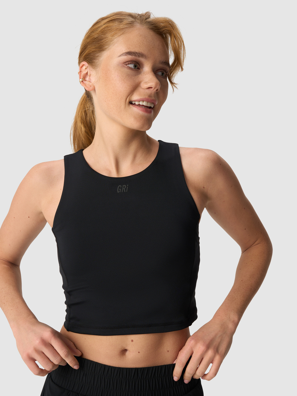 Майка женская GRI Фитнес чёрная