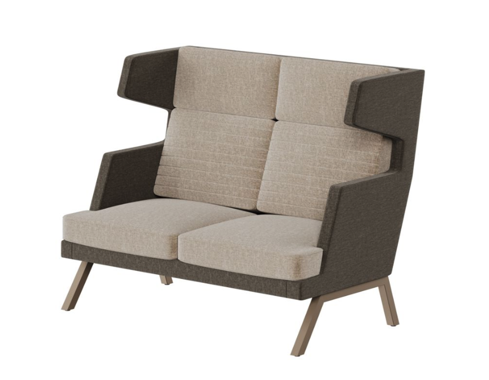 Диван двухместный с высокой спинкой ALD-02 АЛДО