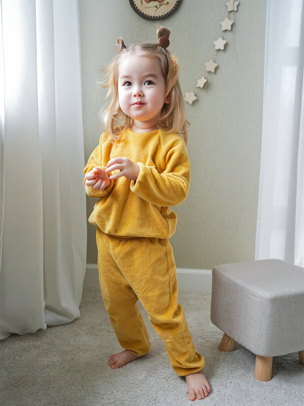 Велюровый комплект Mjölk Mustard