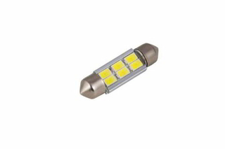 Светодиод 24V T11x36  6SMD 3528 WHITE Маяк (салон) 24Т11x36-W\6SMD(3528)