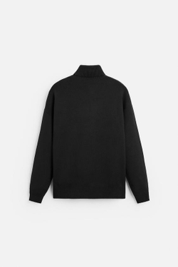 ZARA СВИТЕР ИЗ МЯГКОЙ ВИСКОЗЫ, ЧЕРНЫЙ