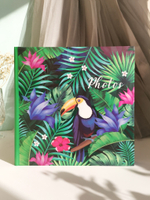 Фотоальбом на 200 фото 10х15 см, бум. листы , книж. переплет belle fleur Тукан