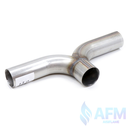 Т-пайп ф вход 57 мм, два выхода 51 мм нерж 409