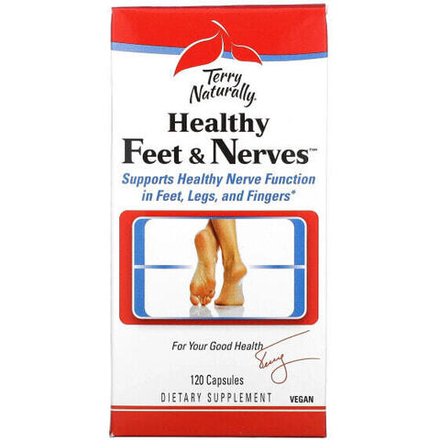 Витамины группы B Terry Naturally, Terry Naturally, Healthy Feet & Nerves, здоровые ноги и нервы, 120 капсул