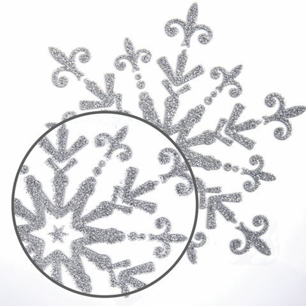 Украшение для окон и стекла ЗОЛОТАЯ СКАЗКА "Снежинки объемные 2", 30х38 см, ПВХ, 591259