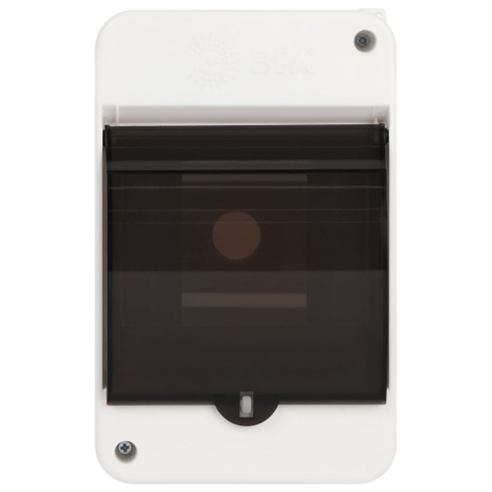 Корпус пластиковый навесной ЭРА SIMPLE КМПн 1/4 IP30 прозрачная крышка белый