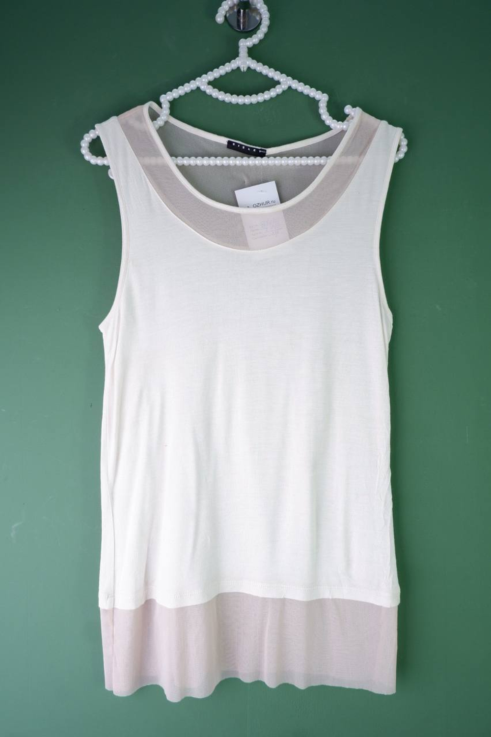 Топ Sisley стильный, визуально 42/44 размер