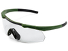 Очки стрелковые ShotTime Caracal, защитные, зелёные, линза прозрачная